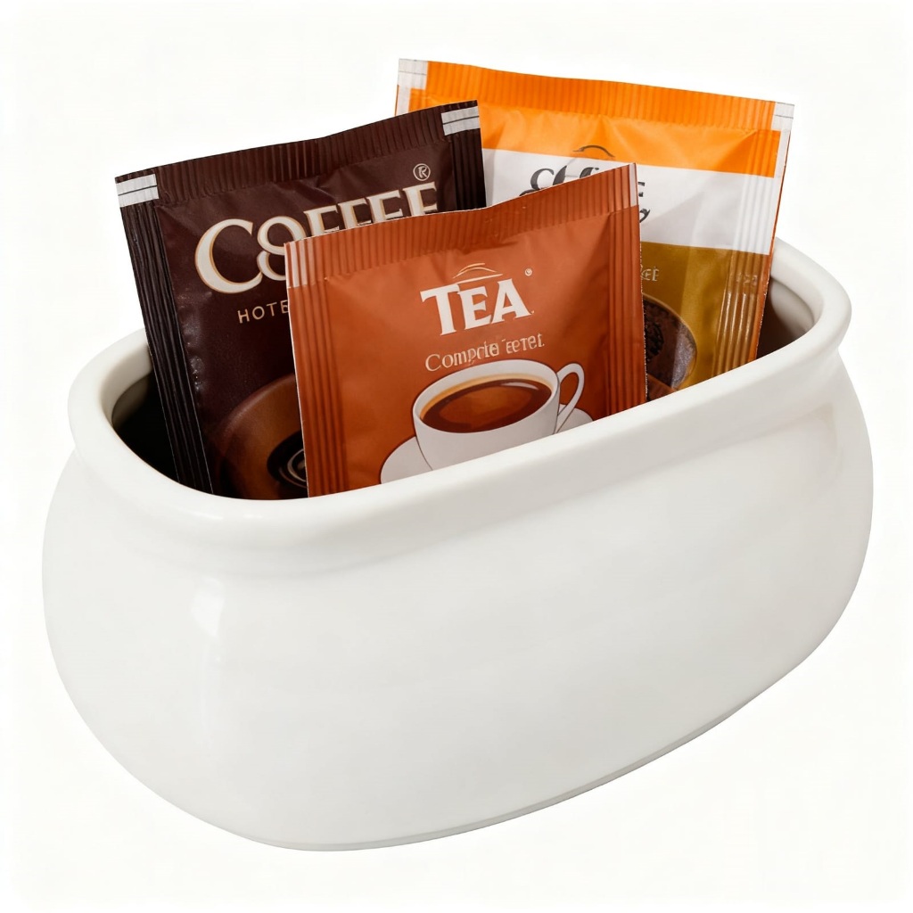 Home Line Tempat Gula Kopi Teh Sachet Keramik Porselen Hotel Restauran