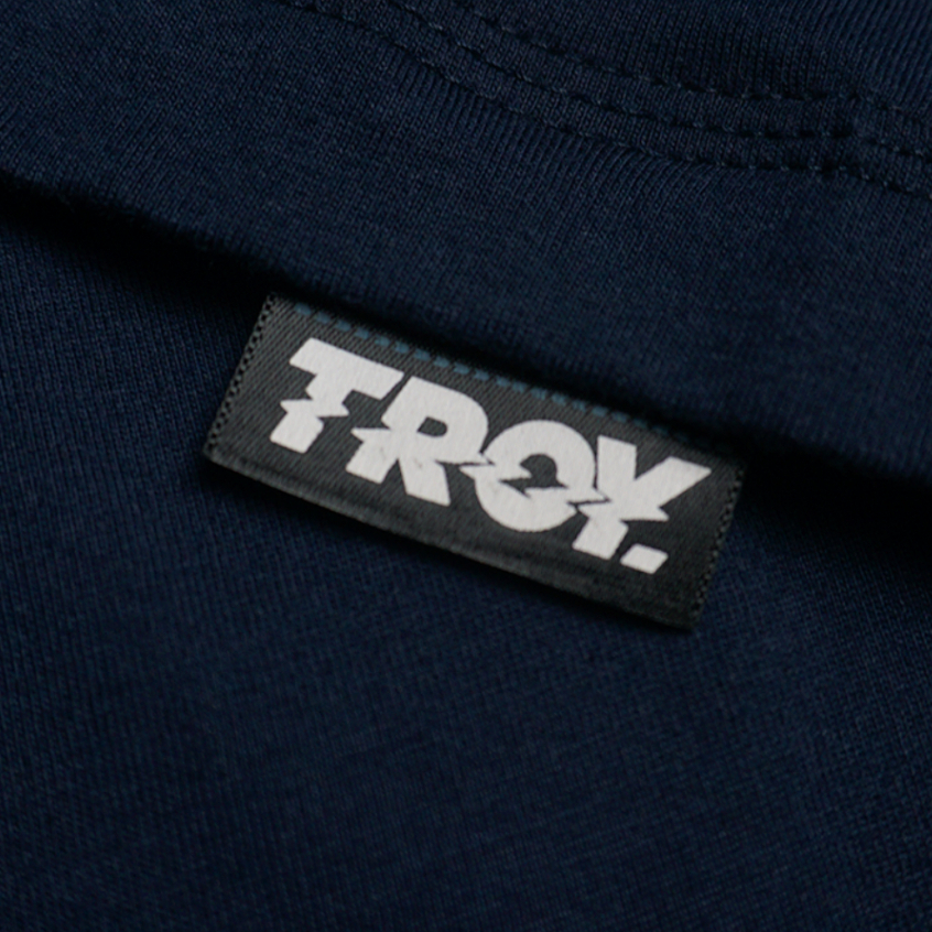 Troy Company T-shirt Blue Navy Gorillaz - Kaos Lengan Pendek Kaos Biru Navy MTD 2511