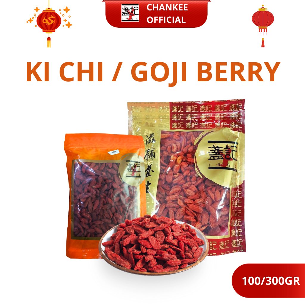 Chan Kee Goji Berry/ Gojiberry Kering/ Dried Gojiberry/ Ki Ci Merah Premium Cemilan Sehat 100% Origi