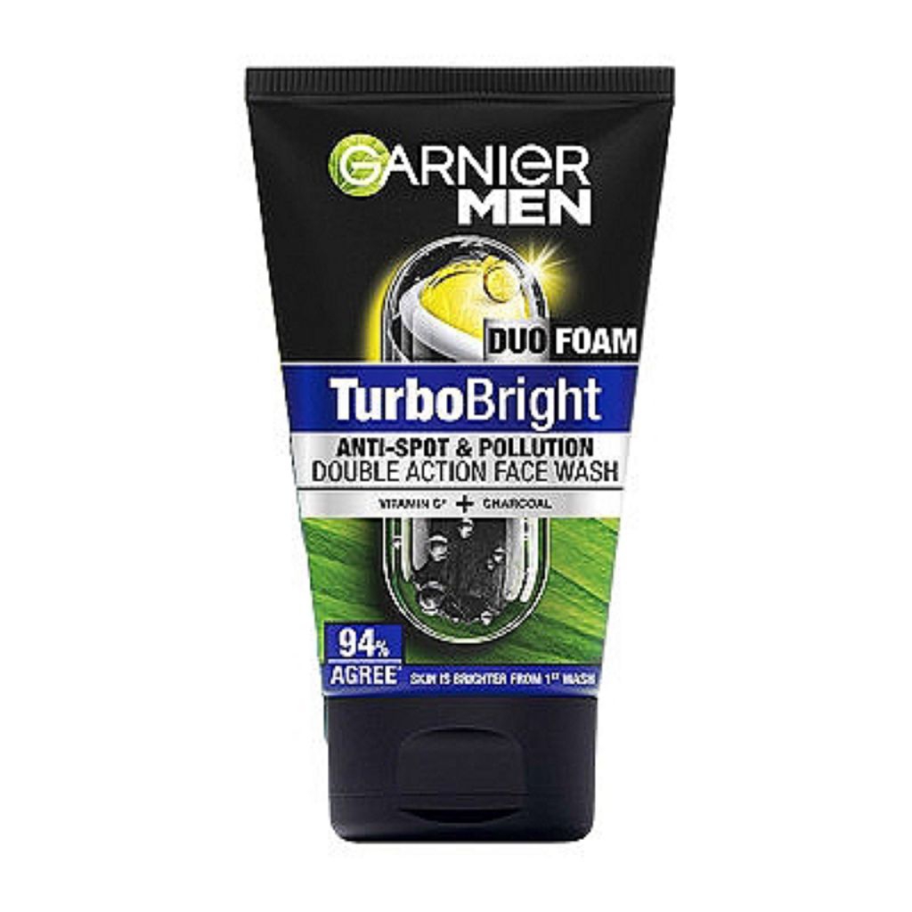 GARNIER MEN Turbo Bright Facial Foam 100ml