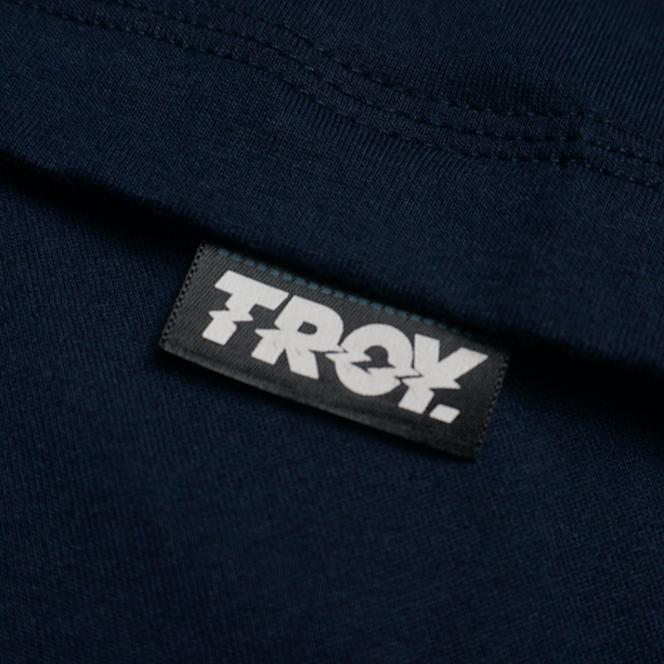 Troy Company T-shirt Blue Navy Gufo Marrone - Kaos Lengan Pendek Kaos Biru Navy MTD 2760