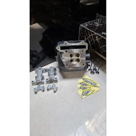 CYLINDER HEAD/KOP SATRIA FU 150 BLES2AN RUBAHAN NON SUDUT 24/21-25/22-26/23-BOYRENK RACING CONCEPT