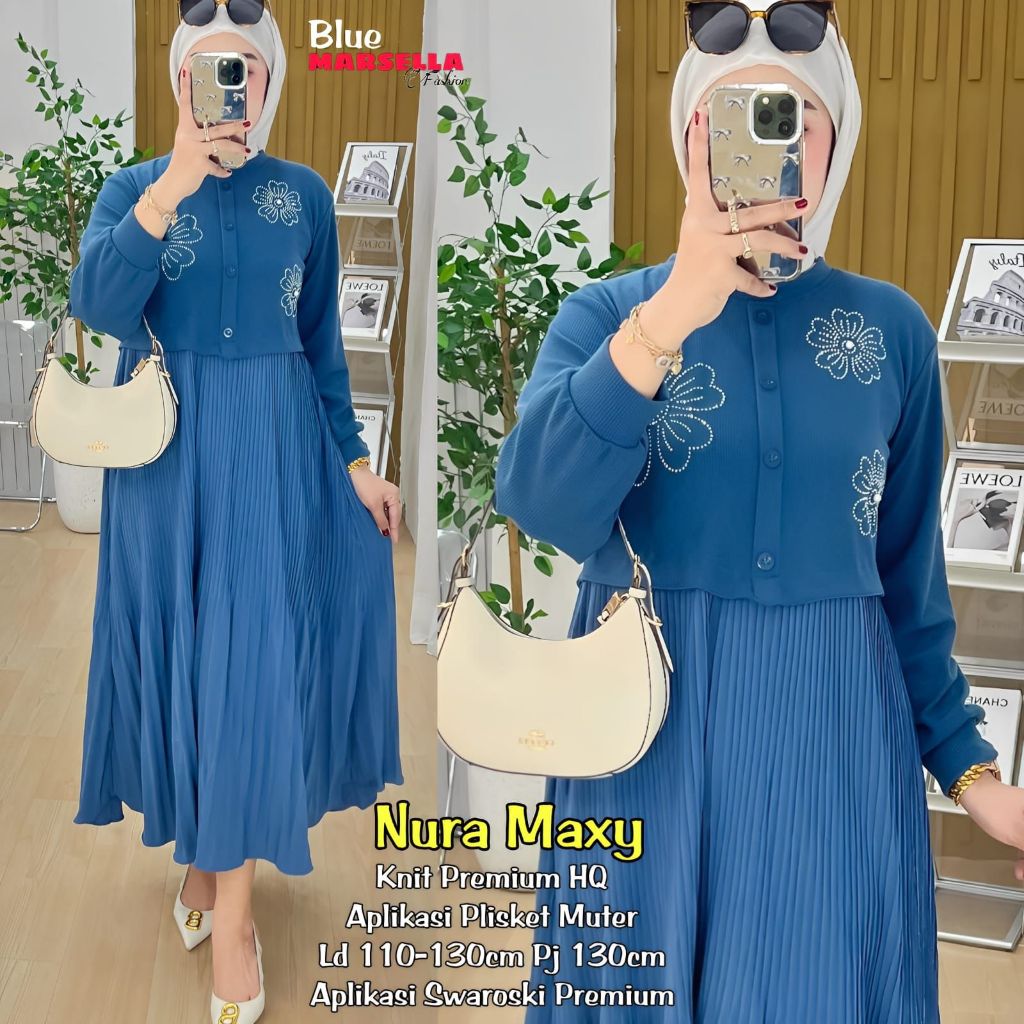 Gamis Lebaran Wanita Terbaru 2026 Baju Pengajian Ibu Pernikahan Set Gamiss Hijab Dres Brokat Muslima