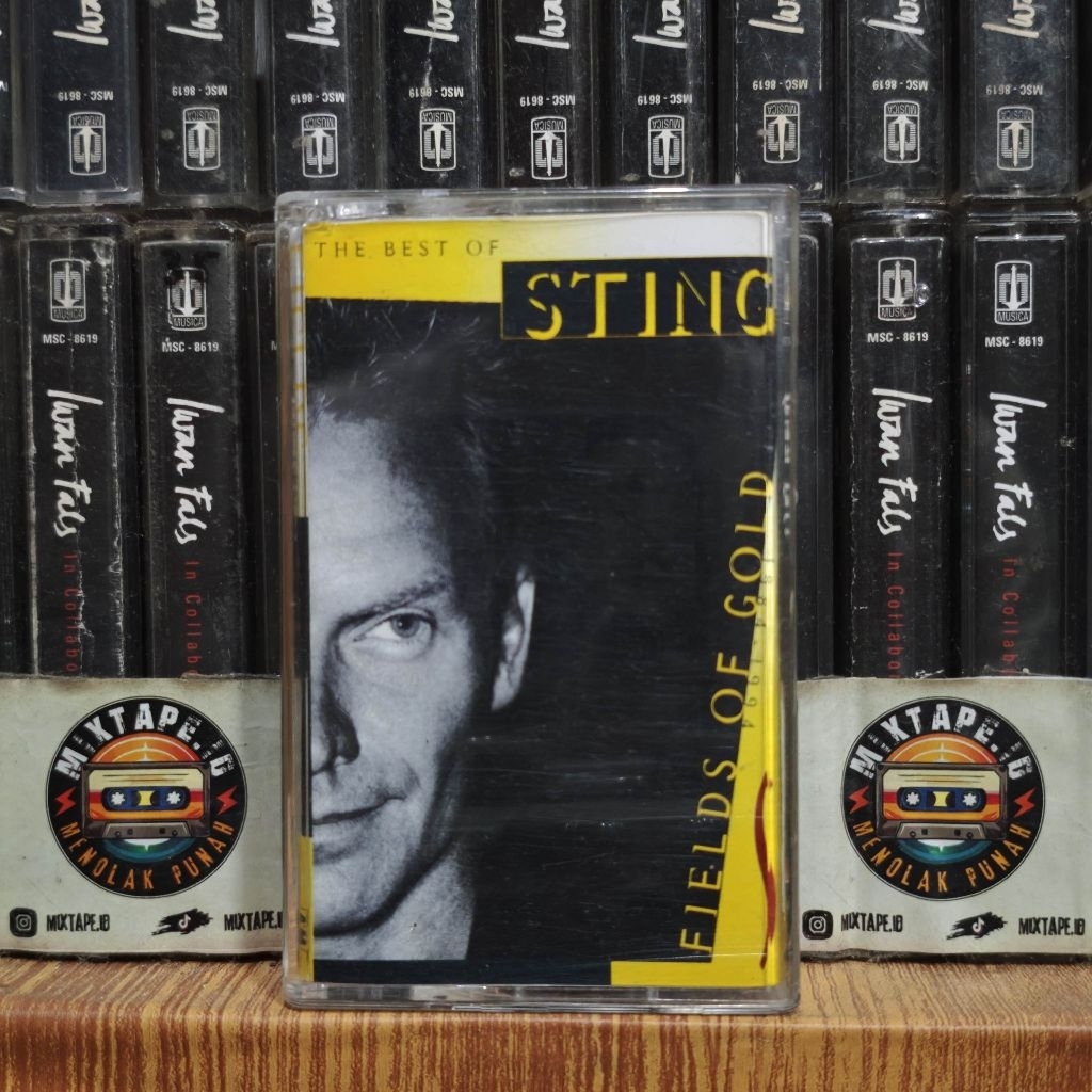 Kaset - Sting - Fields Of Gold - The Best Of Sting - 1984 - 1994 - Kaset Pita - Radio Tape - Radio -