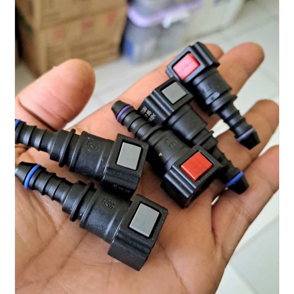 Couoler bensin 8mm Konektor selang Bensin 8mm Coupler selang Injeksi  8mm