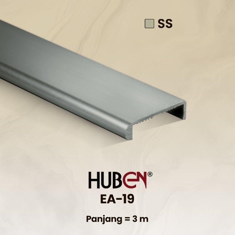 Edging Aluminium Huben EA 19 Stainless Steel (Coklat)