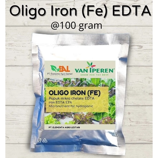 Pupuk Oligo Fe edta 13% Vaniperen 100 gr hidroponik grade