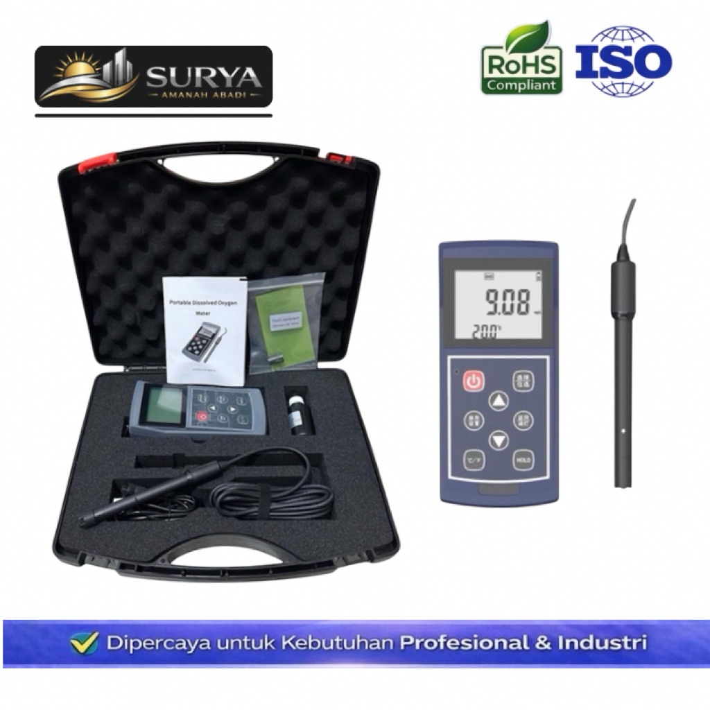SAA - Alat Ukur Oksigen Terlarut DO Meter Portabel LH-D701 Dissolved Oxygen Meter RoHS Compliant ISO