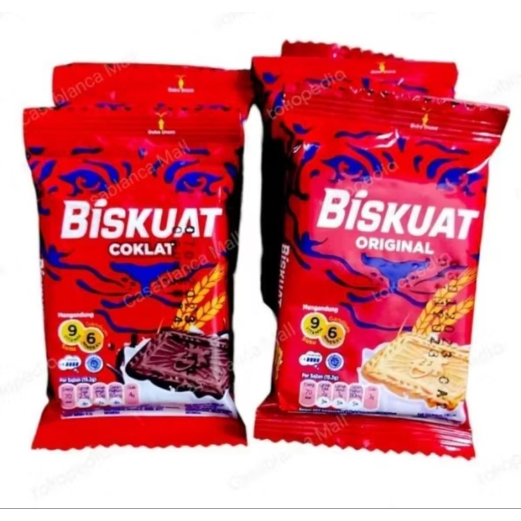 BISKUAT 1000 COKLAT / ORIGINAL PACK (ISI 20PCS × 15.2GR)