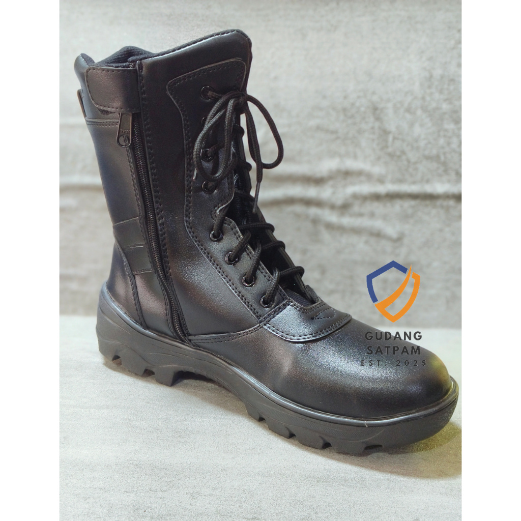 Sepatu PDL Kulit - Sepatu Lapangan Kulit - Sepatu Kulit - Sepatu PDL Satpam - Sepatu PDL Security