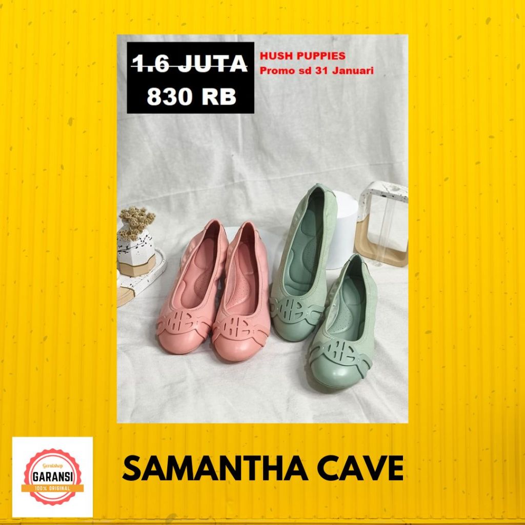Sepatu flat shoes Hush Puppies Wanita original SALE seri SAMANTHA CAVE hushpuppies BEST SELLER