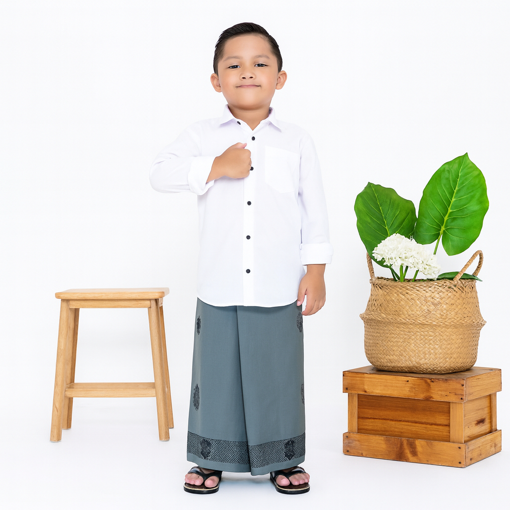 Sarung Anak kecil Instan Santri Cowok Laki Laki Umur 1 5 7 11 tahun Model Rok Praktis Motif Batik