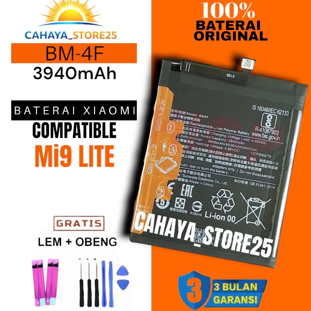 Baterai Batre BM4F Untuk Xiaomi Mi9 LITE BM-4F