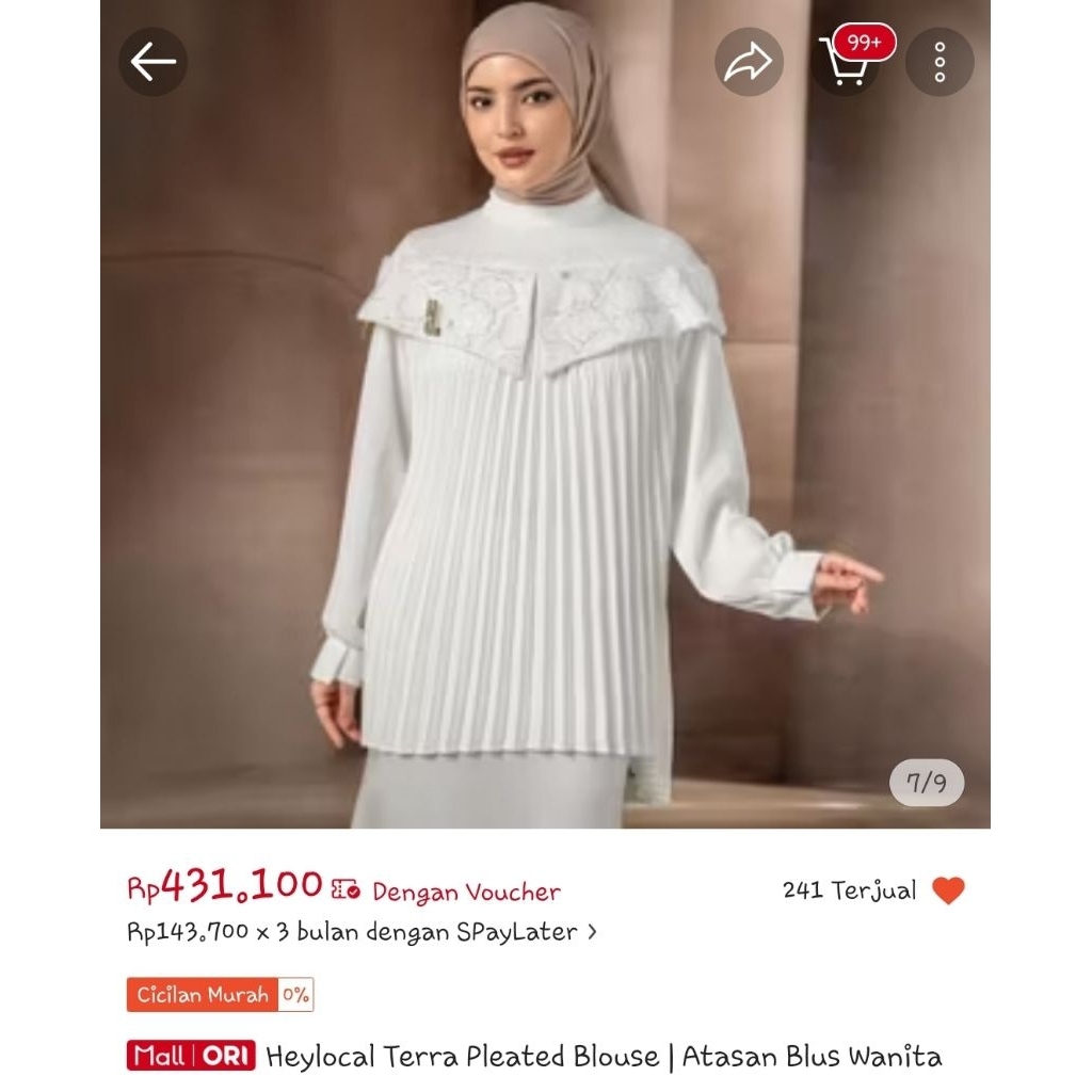 Heylocal Terra Pleated Blouse