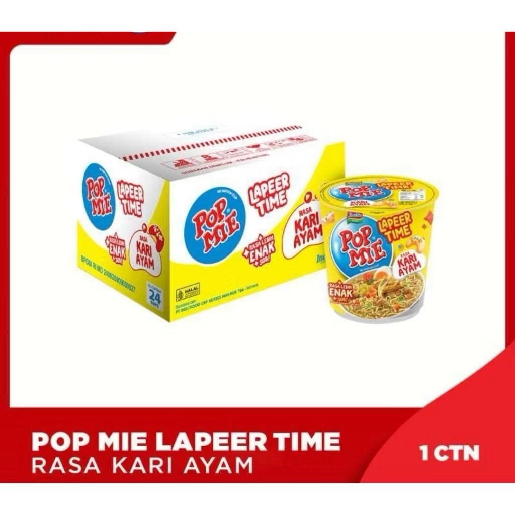 Pop Mie Kari Ayam 1 Dus Isi 24 Kuah Instan Pop Mie Jumbo