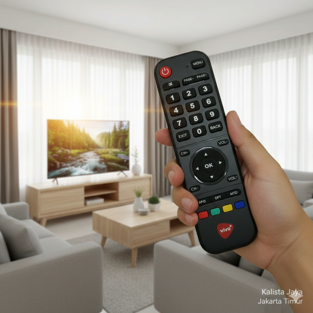 Remote Stb Parabola Viva Plus Receiver Original Asli