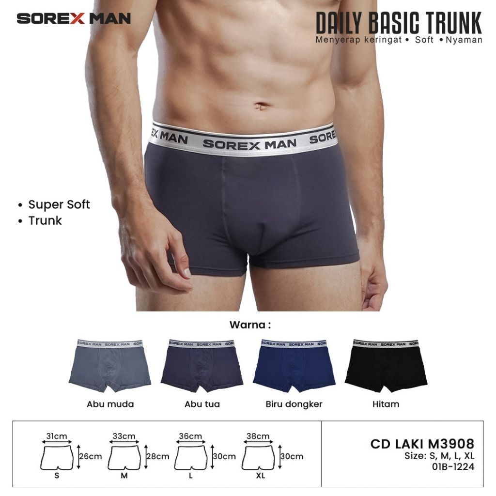 Celana Dalam Boxer Sorex Man M 3908 (1 Pcs)
