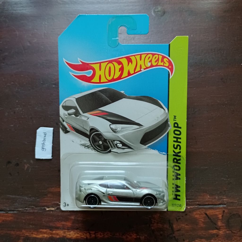 RARE Hotwheels Scion FR-S silver abu merah diecast