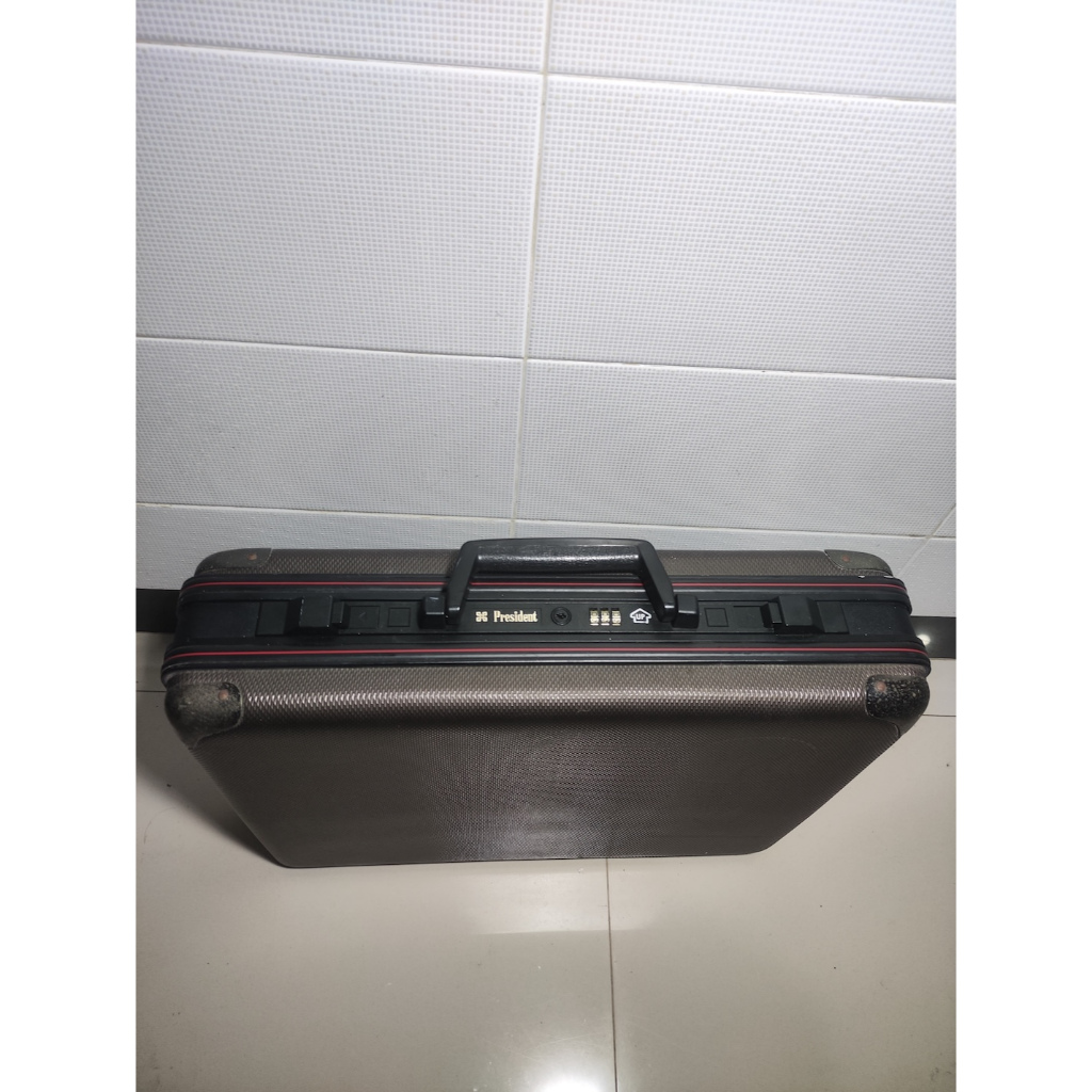 President Vintage Travel Briefcase, koper travel bisnis lawas