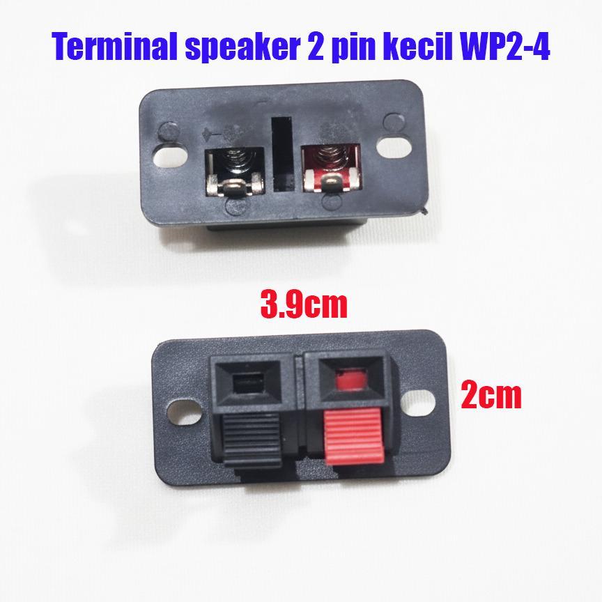 Terminal Speaker Jepit 2 Pin WP2-4 MAX Kabel Power Supply Soket Per Amplifier Headset