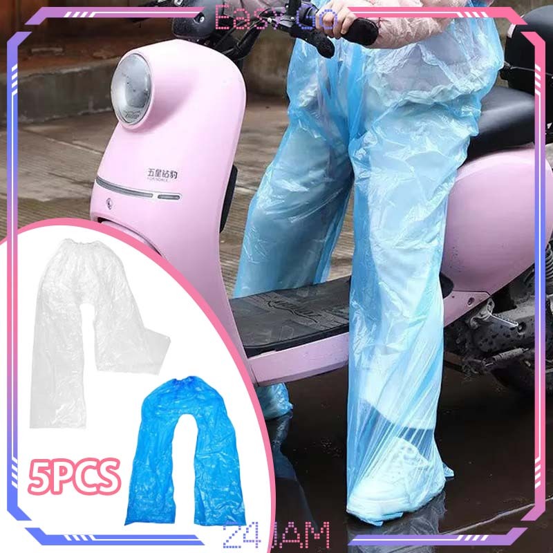 Isi 5pcs Celana Hujan Waterproof Anti Bocor Celana Hujan Sekali Pakai Celana Hujan Outdoor Celana Hu