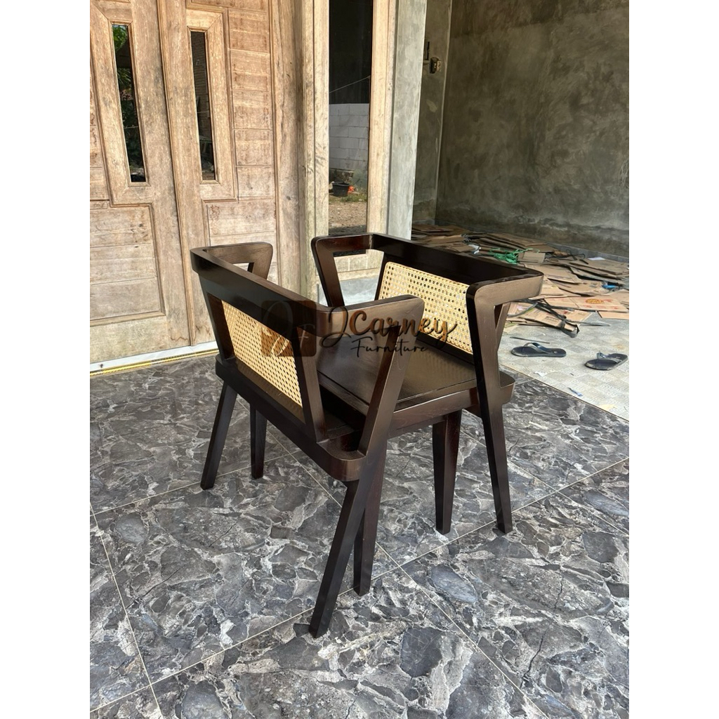 Set Meja Makan 2 Kursi , Meja Makan Rotan 2 Kursi