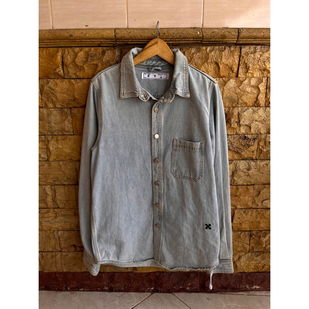kemeja denim pria OW