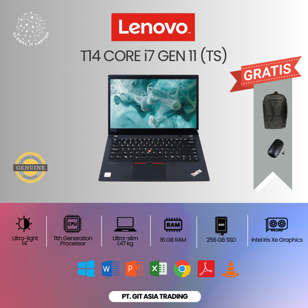 LENOVO T14 CORE i7 GEN 11 (TOUCHSCREEN)