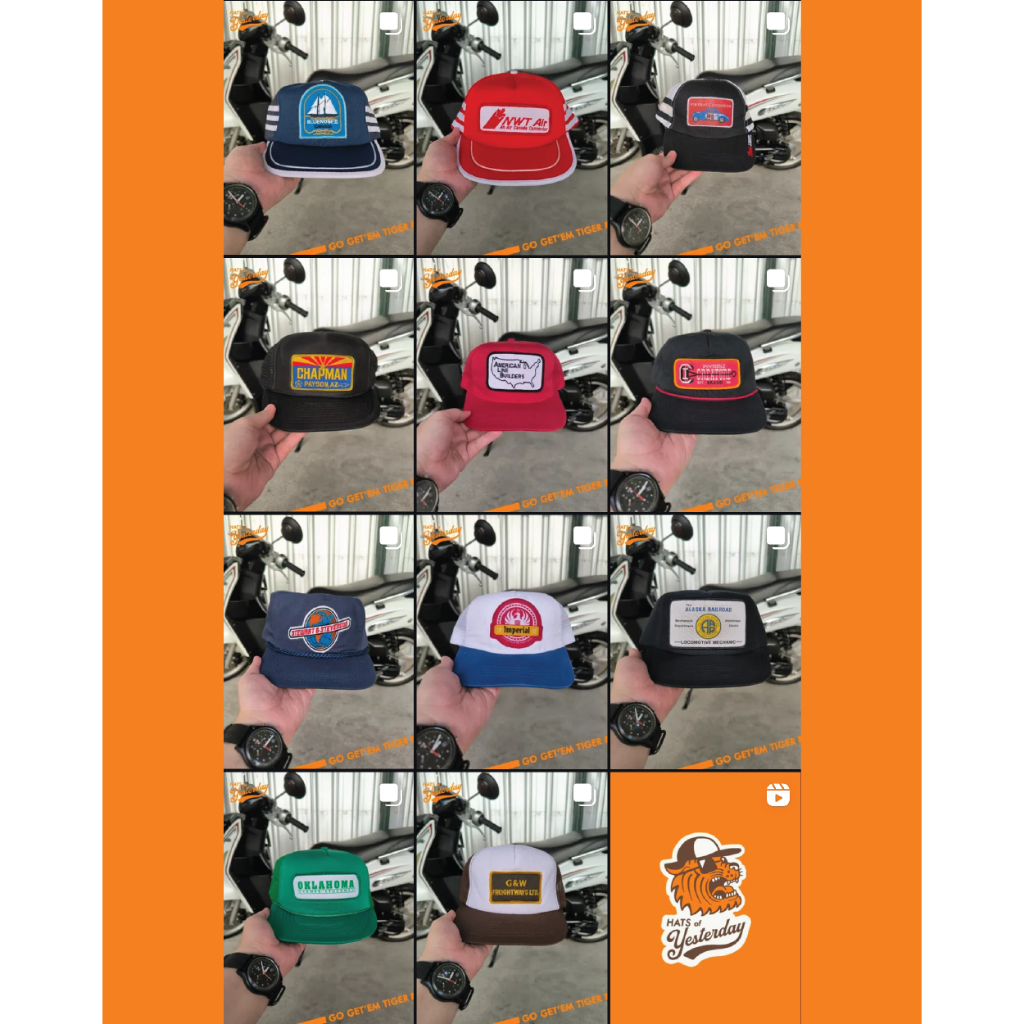 Topi patch vintage trucker ropehat curated by Hats of Yesterday