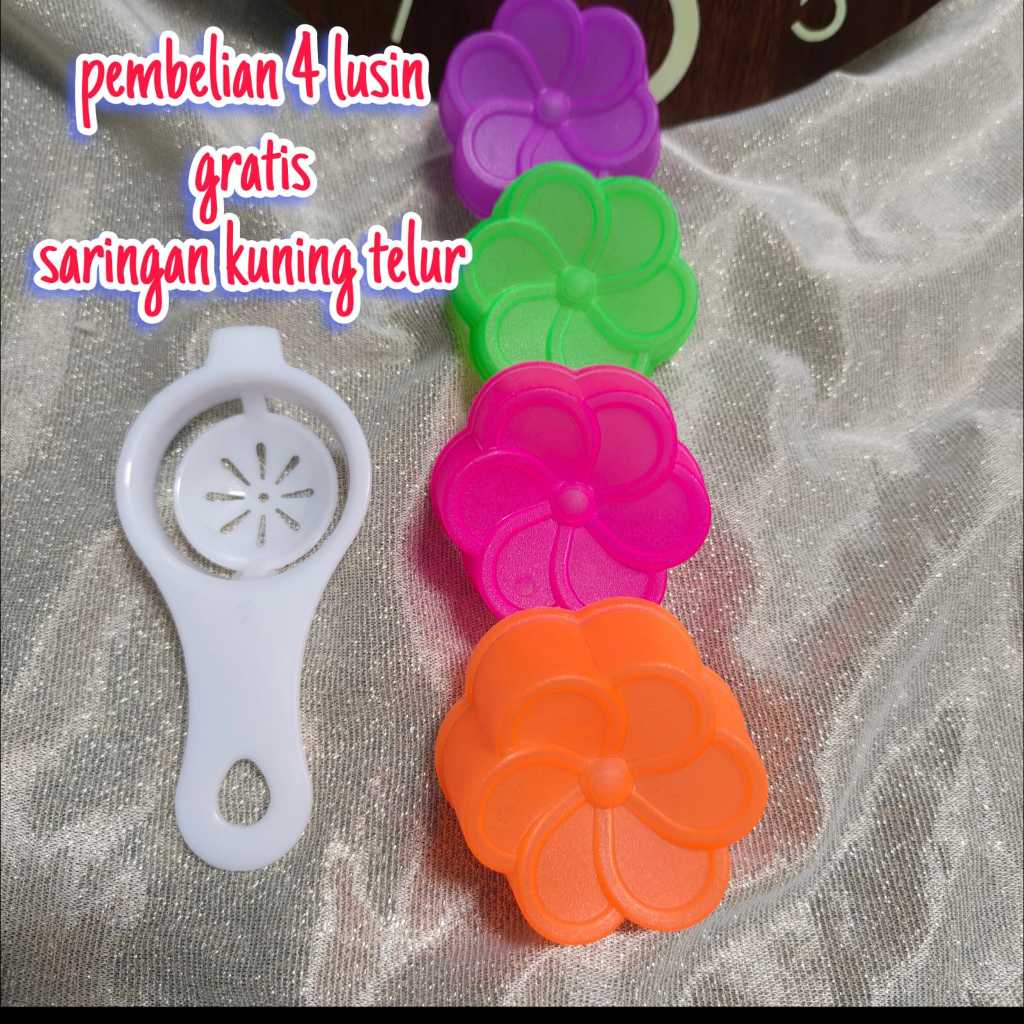 48 pcs Cetakan kue puding bolu kukus talam JASMINE 7cm 4 lusin cetakan bolu agar-agar jasmine