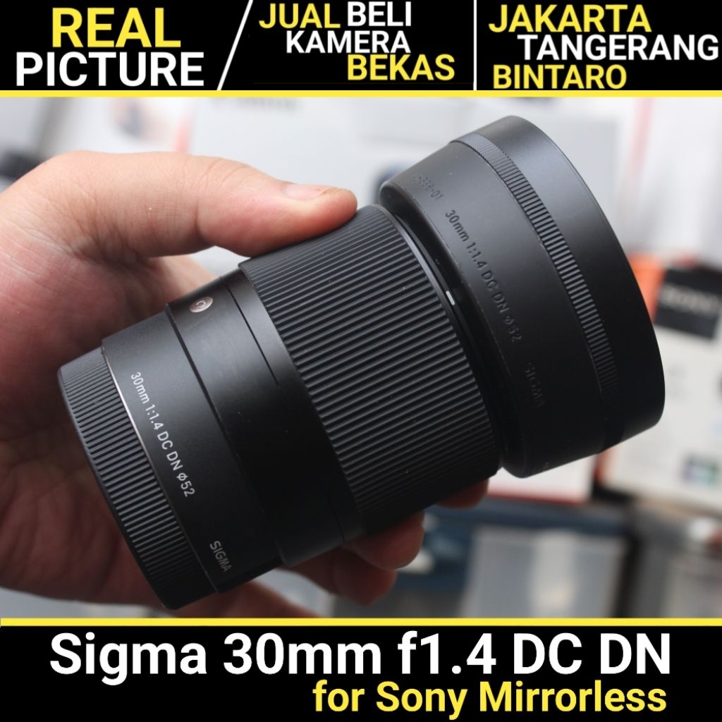Sigma 30mm f1.4 DC DN for Sony Mirrorless BEKAS