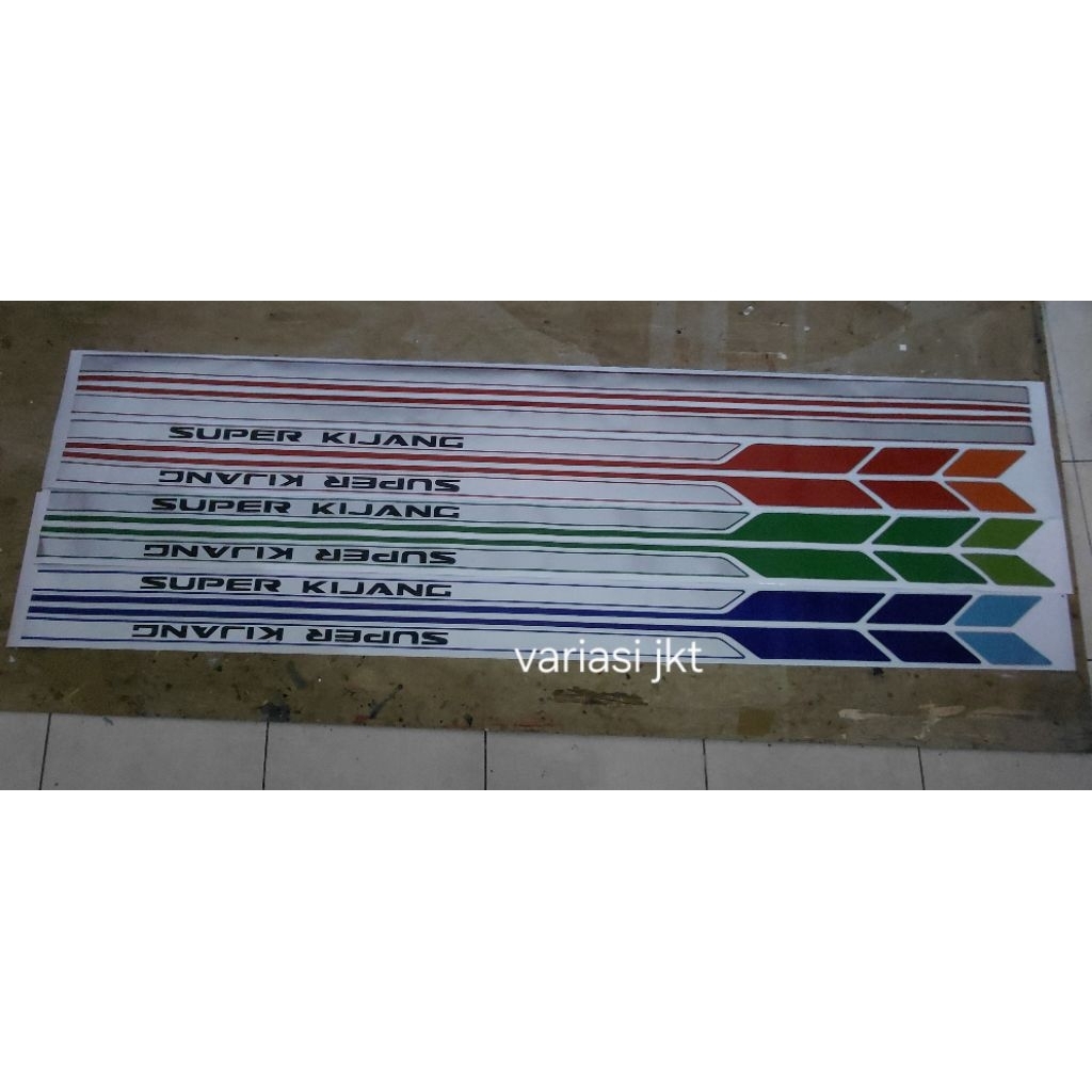 stiker lis body kijang super lama /stiker kijang super long/ kijang super 92