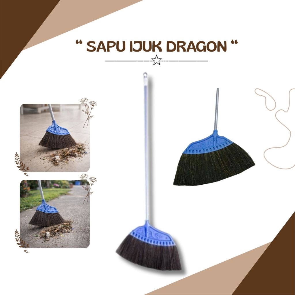 Sapu Ijuk Dragon Sapu Lantai Gagang Panjang Sapu Injuk