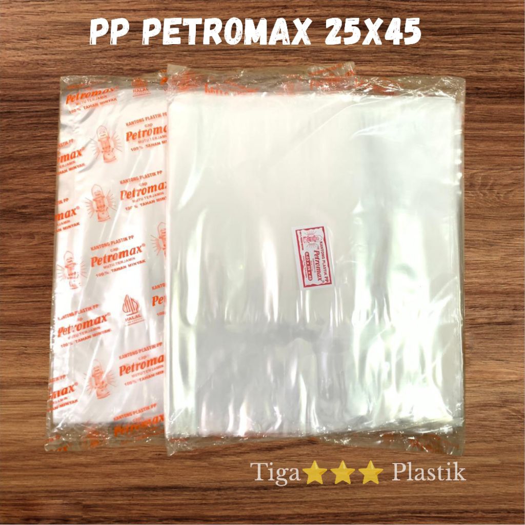 Plastik PP Bening Petromax 25x45