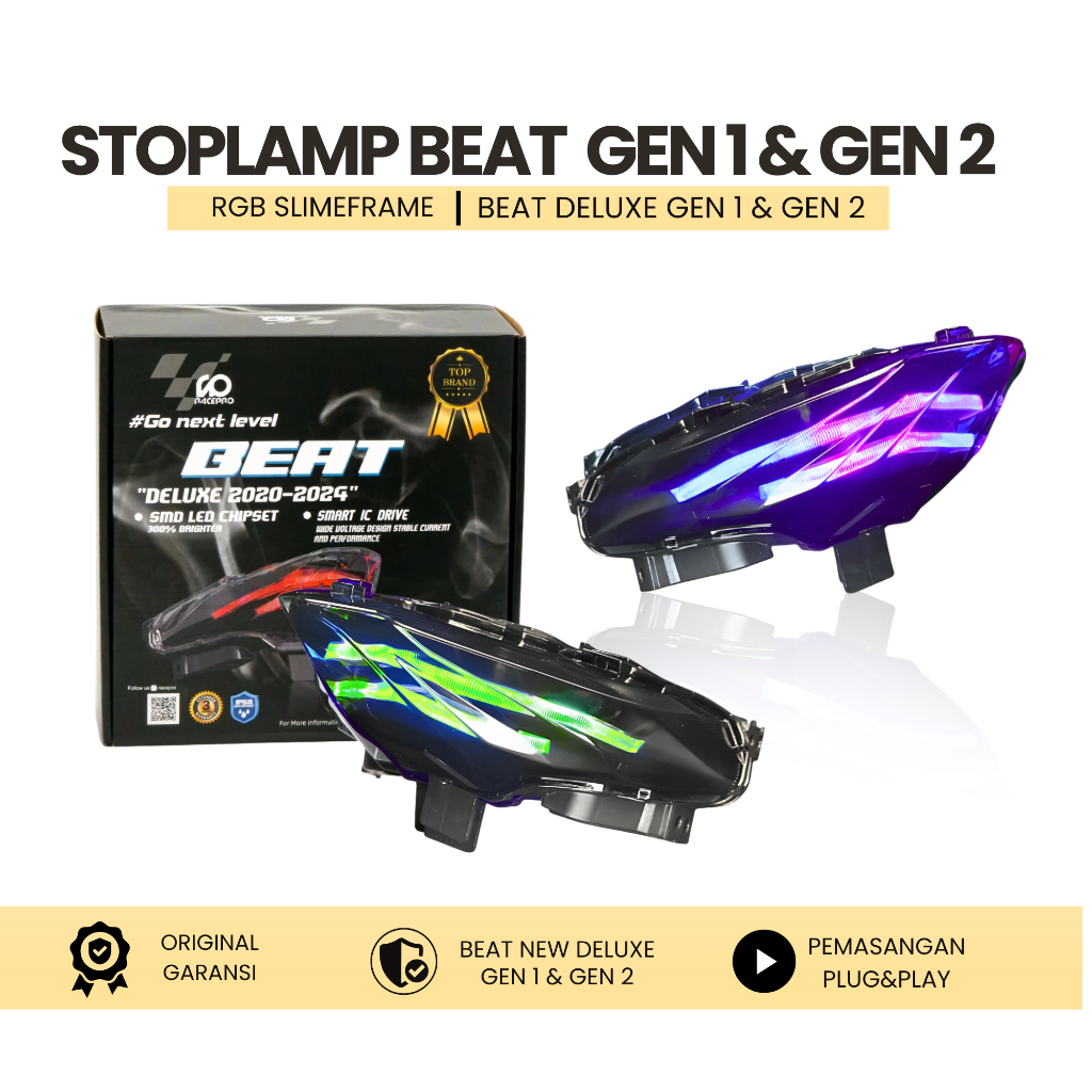Stoplamp Slim Frame Beat Deluxe Gen1 RGB Racepro