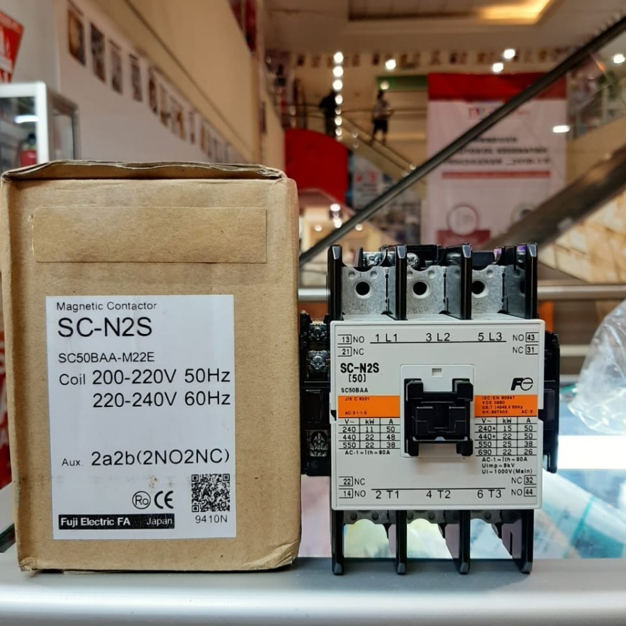 Magnetic Contactor / Magnetik Kontaktor Fuji Electric SC-N2s 220v SCN2s 220v SCN2S