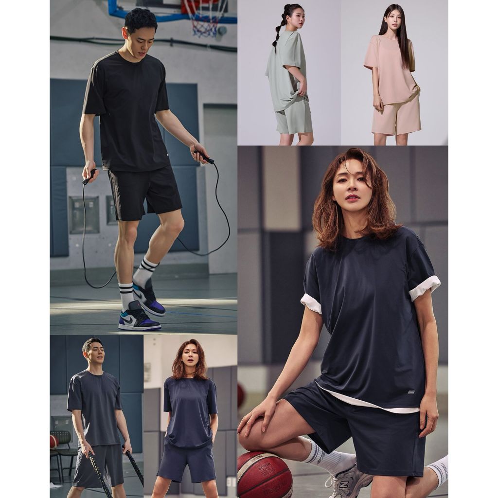 Celana Pendek Unisex Bahan Stretchy & Sporty | Unisex Cooling Dry Stretch Half Pants - STL-9690