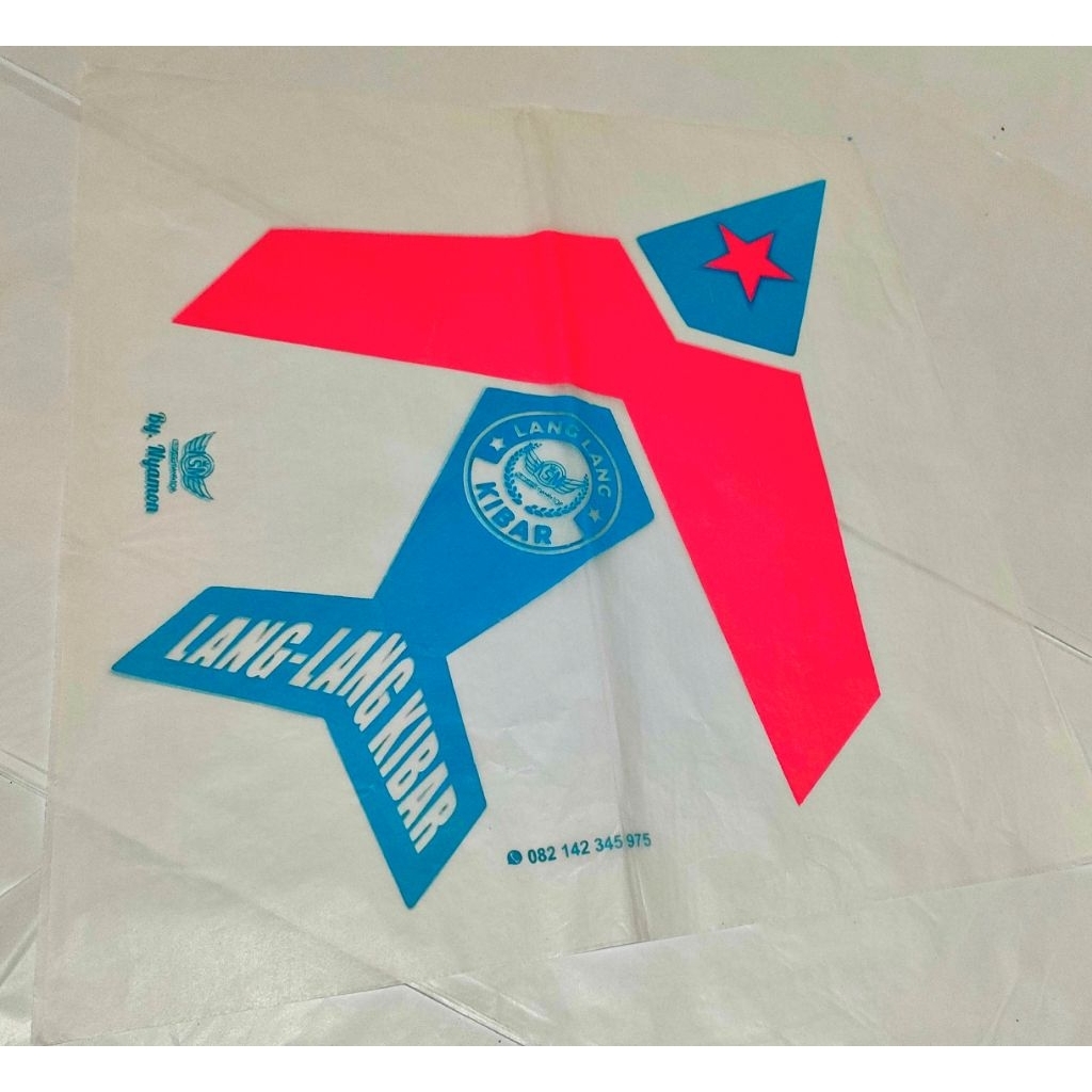 KERTAS LAYANGAN SUPER SUKHOI sablon 2warna MOTIF random LANGLANGKIBAR