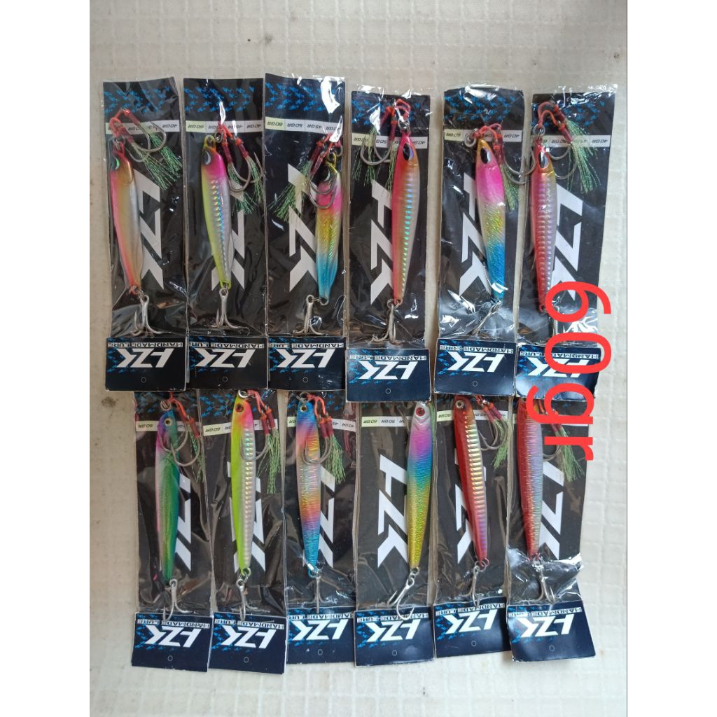 Obral 50% Metal Jig Micro Jig AZK 60gr Isi Asis Hook dan Triple Hook