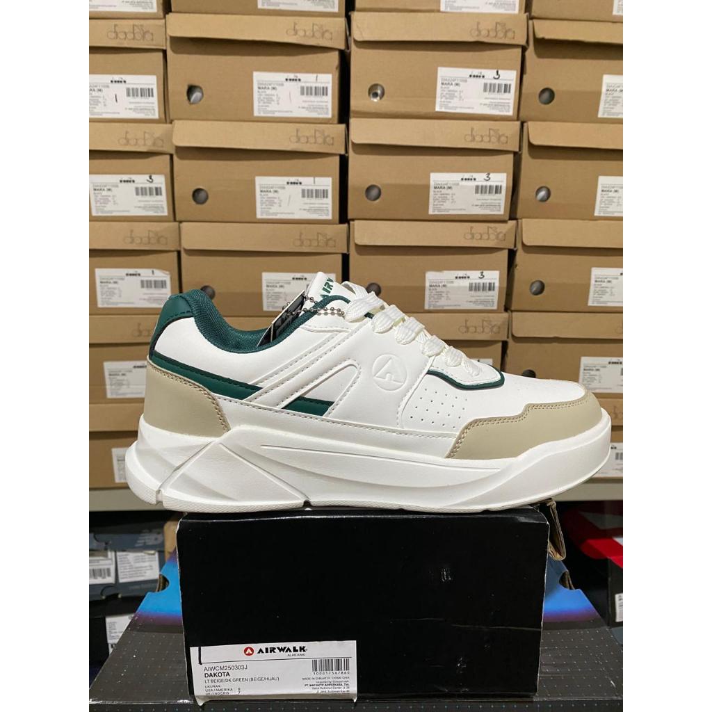 Airwalk Lt. Beige/Dk. Green Men Shoes Original