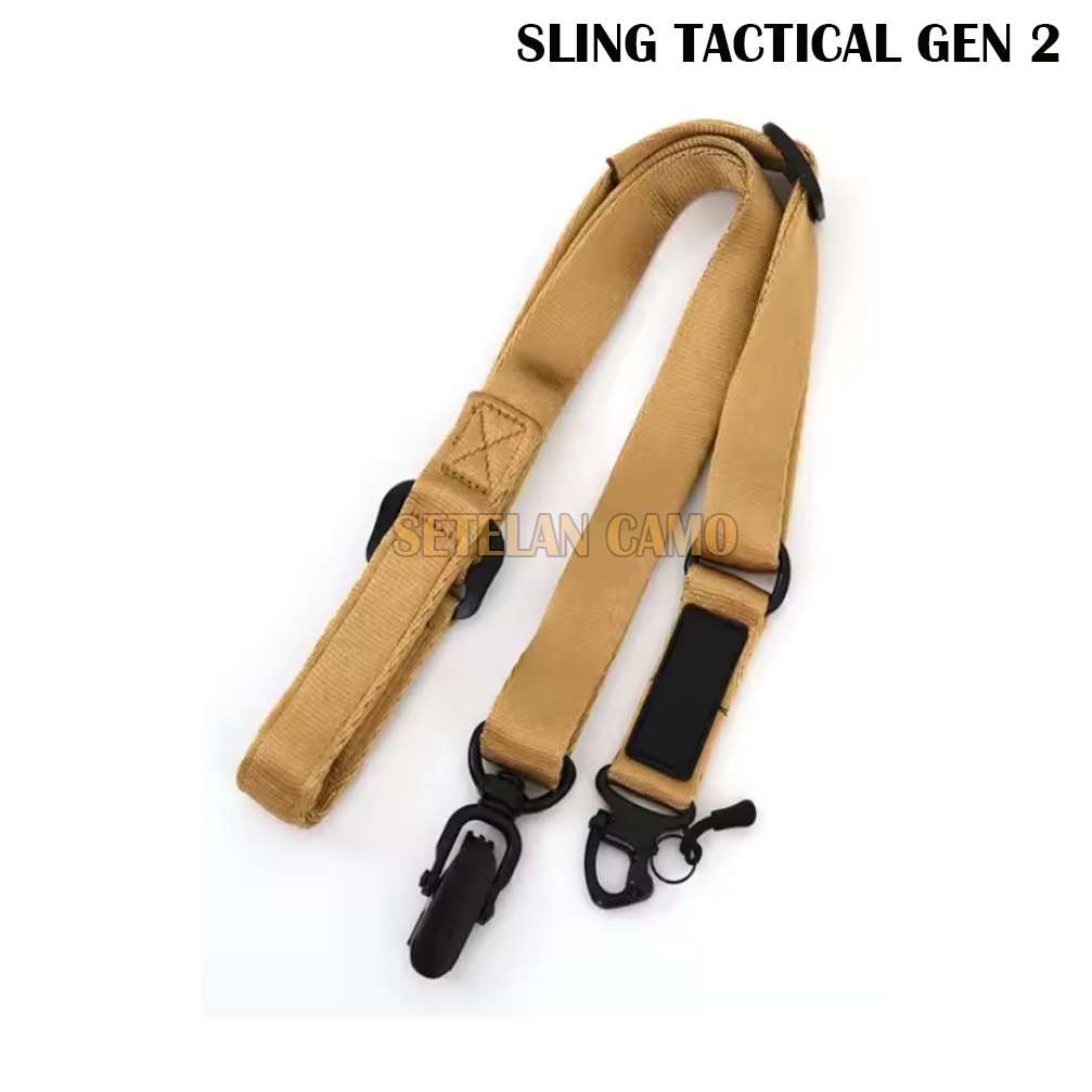 TALI SANDANG TAC G2 WARNA TAN / SLING SWIVEL TAC (SC2519)