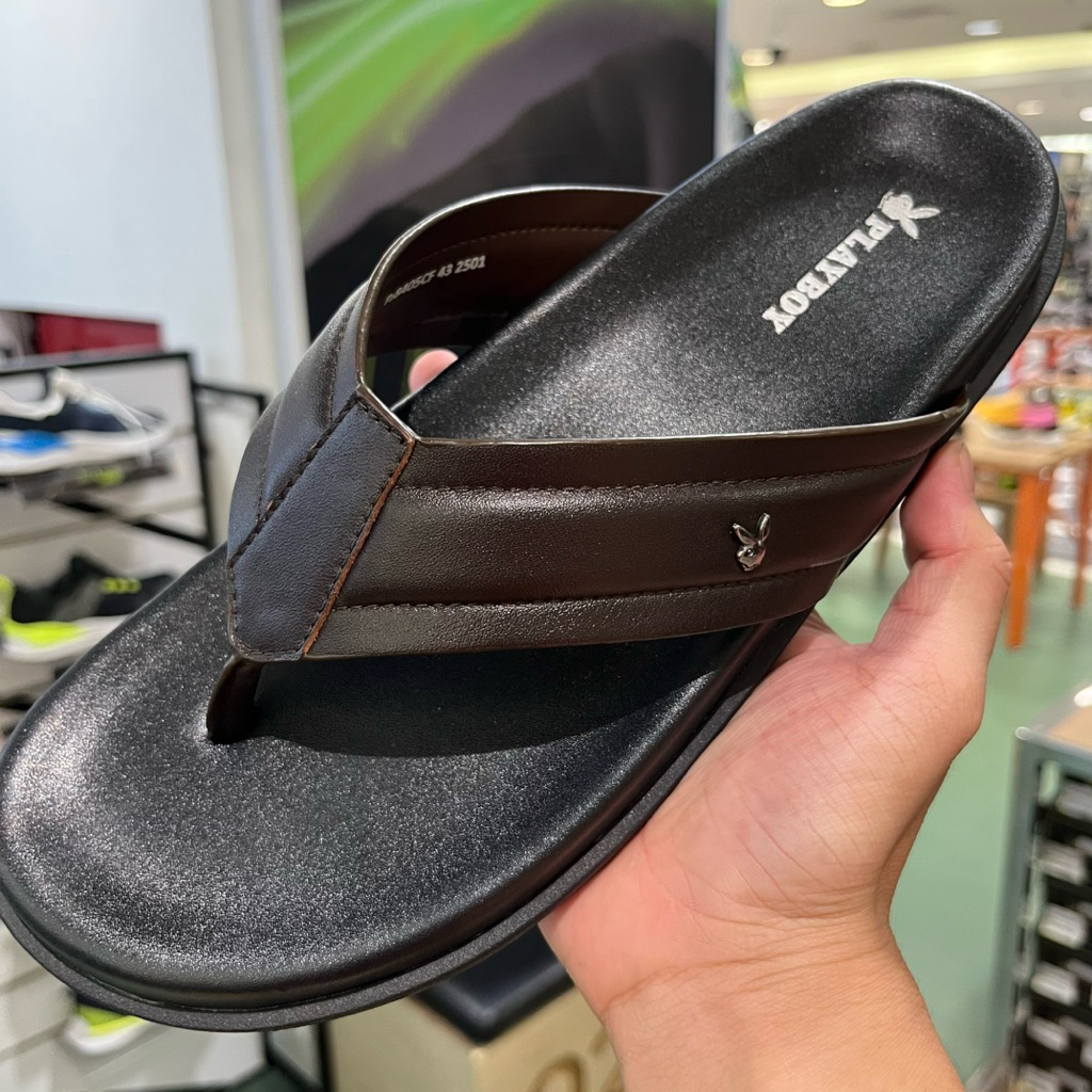 PLAYBOY sandal pria kulit terbaru