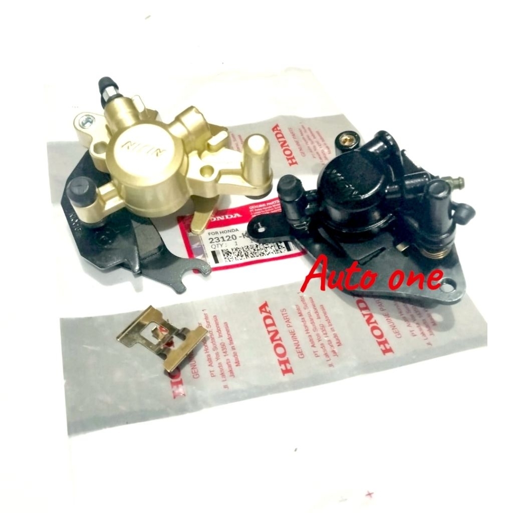 Kaliper depan+kaliper belakang only Honda supra x125fi, supra 125 helm in, blade fi, blade karbu new