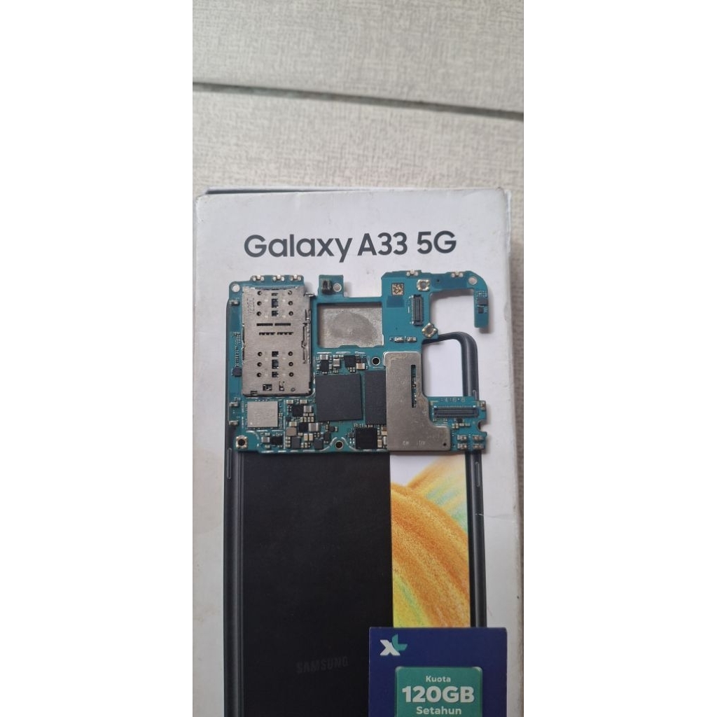 Mesin Samsung A33 5G 8/256 . Mesin Matot Diagnosis CPU. Komponen masih lengkap