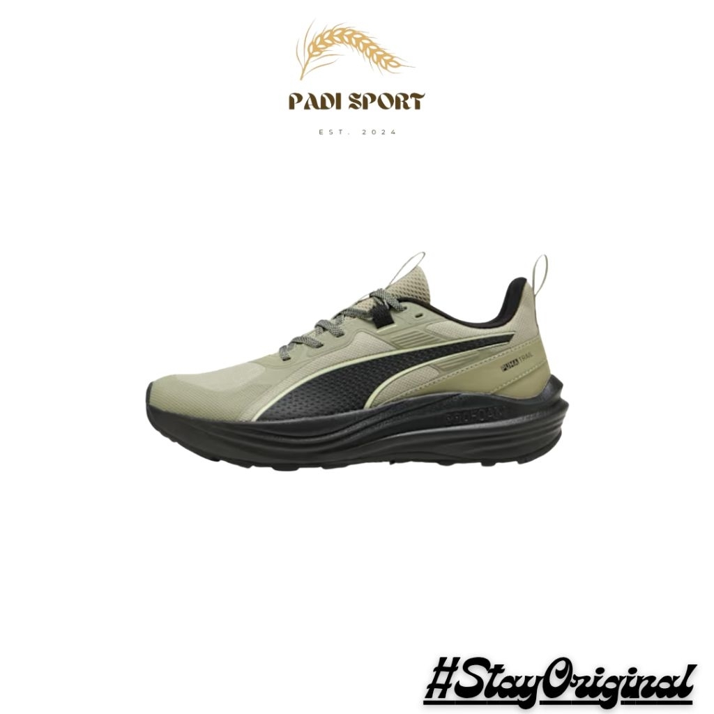 PUMA FLARE PRO TRAIL LUX ARMY/PUMA BLACK/APPLE [ SKU  311732-15] - SEPATU TRAIL RUN TRACKING ORIGINA
