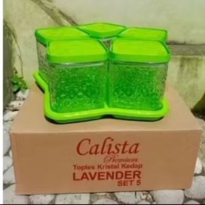TOPLES CALISTA LAVENDER SET 5 HIJAU / TOPLES KEU KERING LEBARAN 5 SET KRISTAL TOPLES SET  5 CALISTA