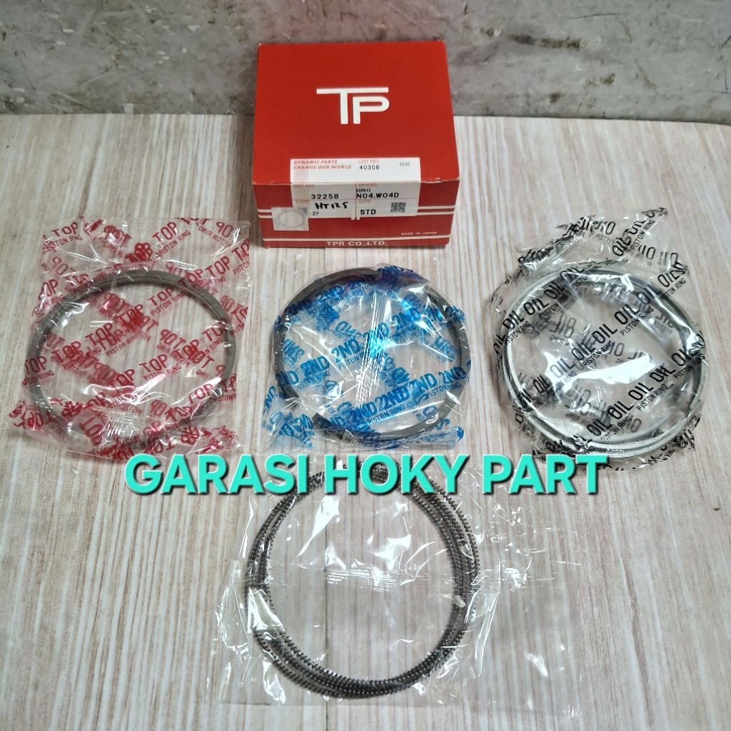 RING PISTON RING SEHER SET ORIGINAL TP HINO DUTRO DYNA HT125 HT130 ORIGINAL TP JAPAN