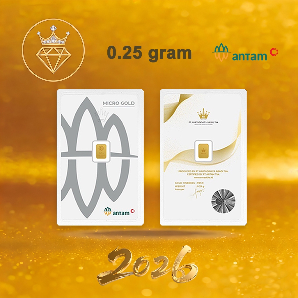 0.25 Gram Antam Terbaru Dengan Asuransi Dan Box Tersegel