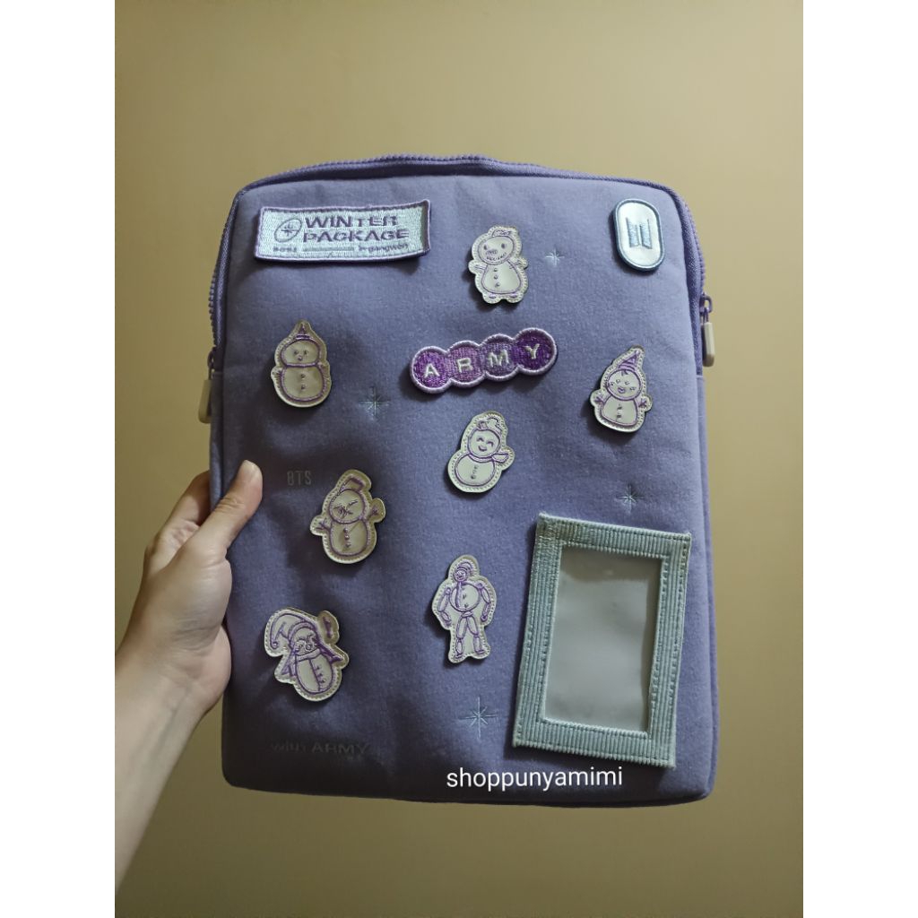 pouch wappen winter package 2021 bts merch official winpack winpack21 bangtan