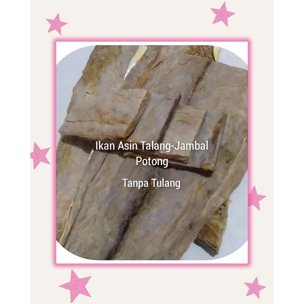 Ikan Asin Talang-Jambal/Jan-Phu/Yan-Pou Potong Tanpa Tulang Khas Pontianak 100g